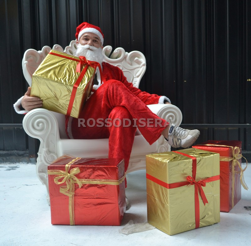 Noleggio Addobbi Natalizi: Trono di Babbo Natale a Milano Addobbi Natalizi: Trono di Babbo Natale